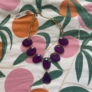 New York & Company Purple Statement Necklace